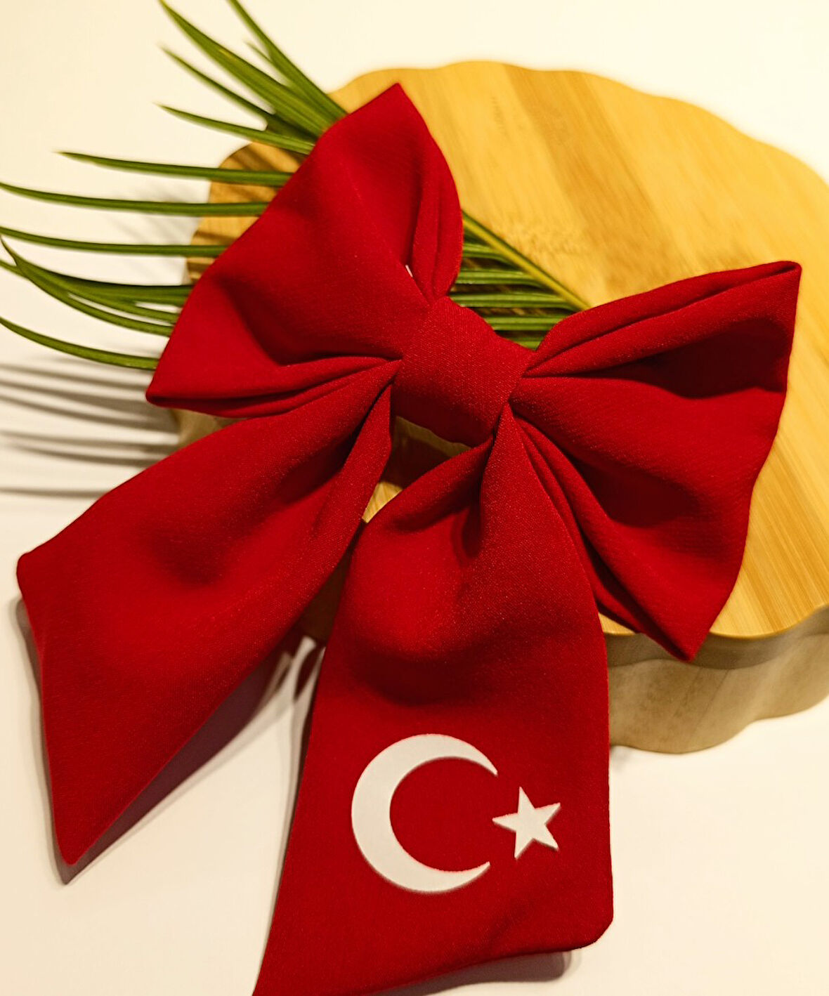 Monalisa Home Kırmızı Beyaz Kurdela Toka