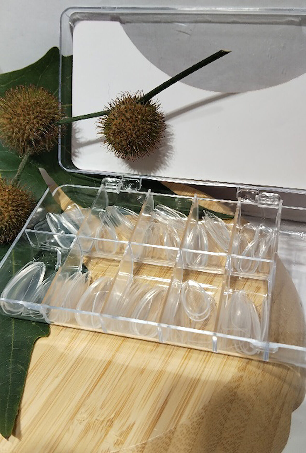 Monalisa Home Lüks Gösterişli Şeffaf Badem Takma Tırnak