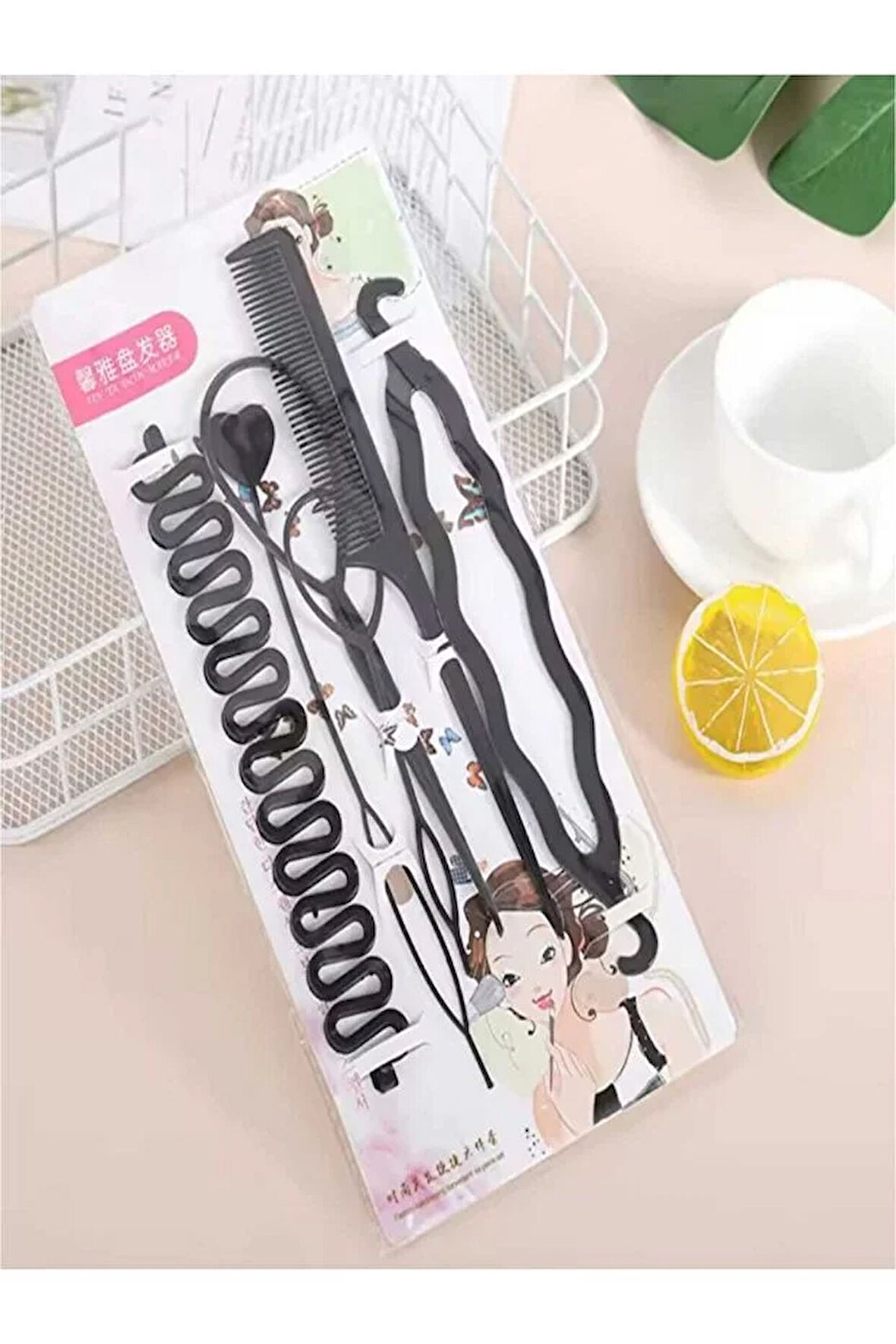 Monalisa Home Gösterişli Siyah Renk Saç Şekillendirici Set