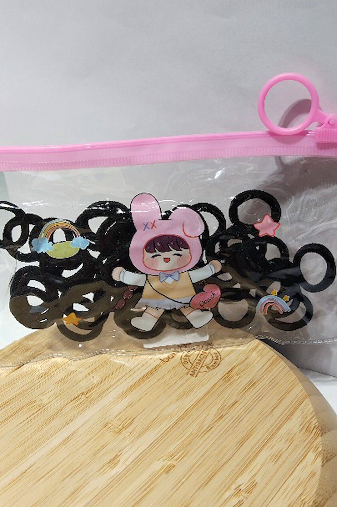 Monalisa Home Gösterişli Siyah Renk Küçük Çoklu Lastik