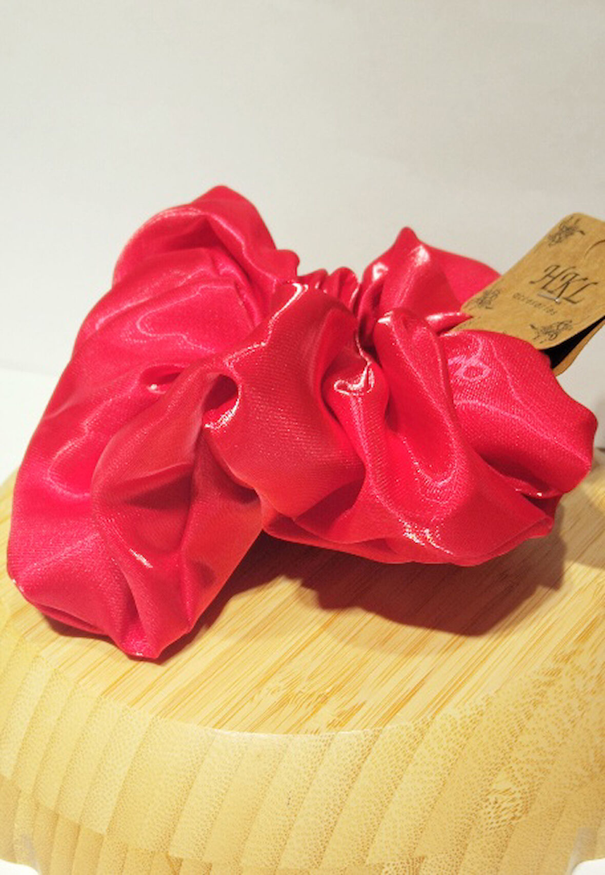 Monalisa Home Gösterişli Parlak Kırmızı Renk Büyük Esnek  Lastik Toka