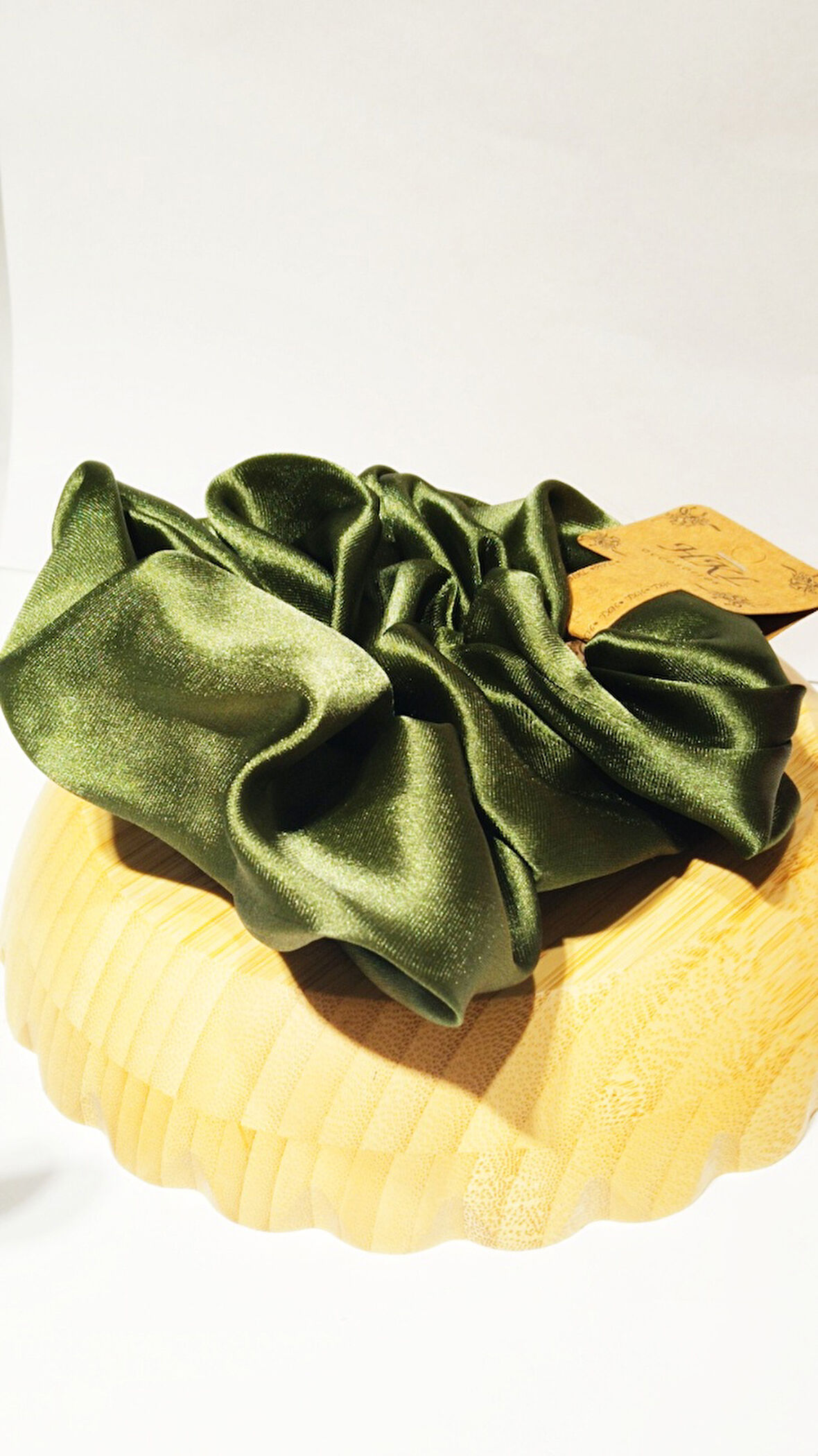 Monalisa Home Gösterişli Parlak Koyu Yeşil Renk Büyük Esnek  Lastik Toka