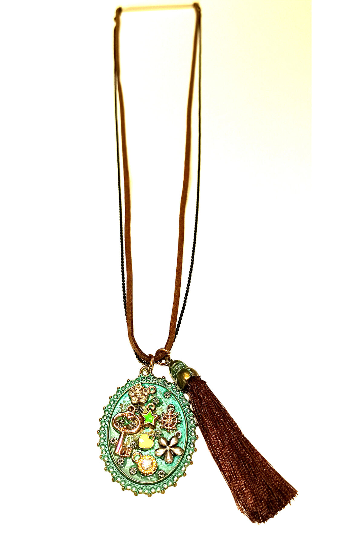 Monalisa Home Otantik Gösterişli Renkli 40 cm Uzunluğunda Kolye