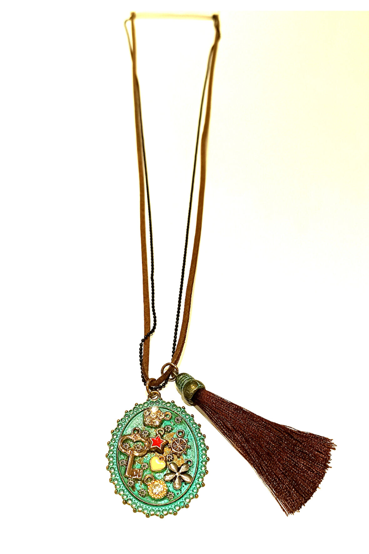 Monalisa Home Otantik Gösterişli Renkli 40 cm Uzunluğunda Kolye