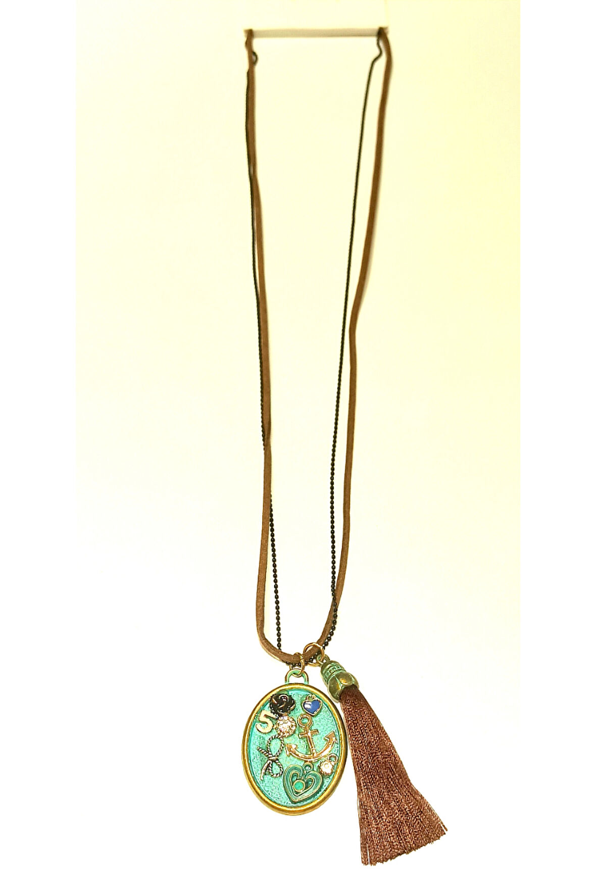 Monalisa Home Otantik Gösterişli Renkli 40 cm Uzunluğunda Kolye