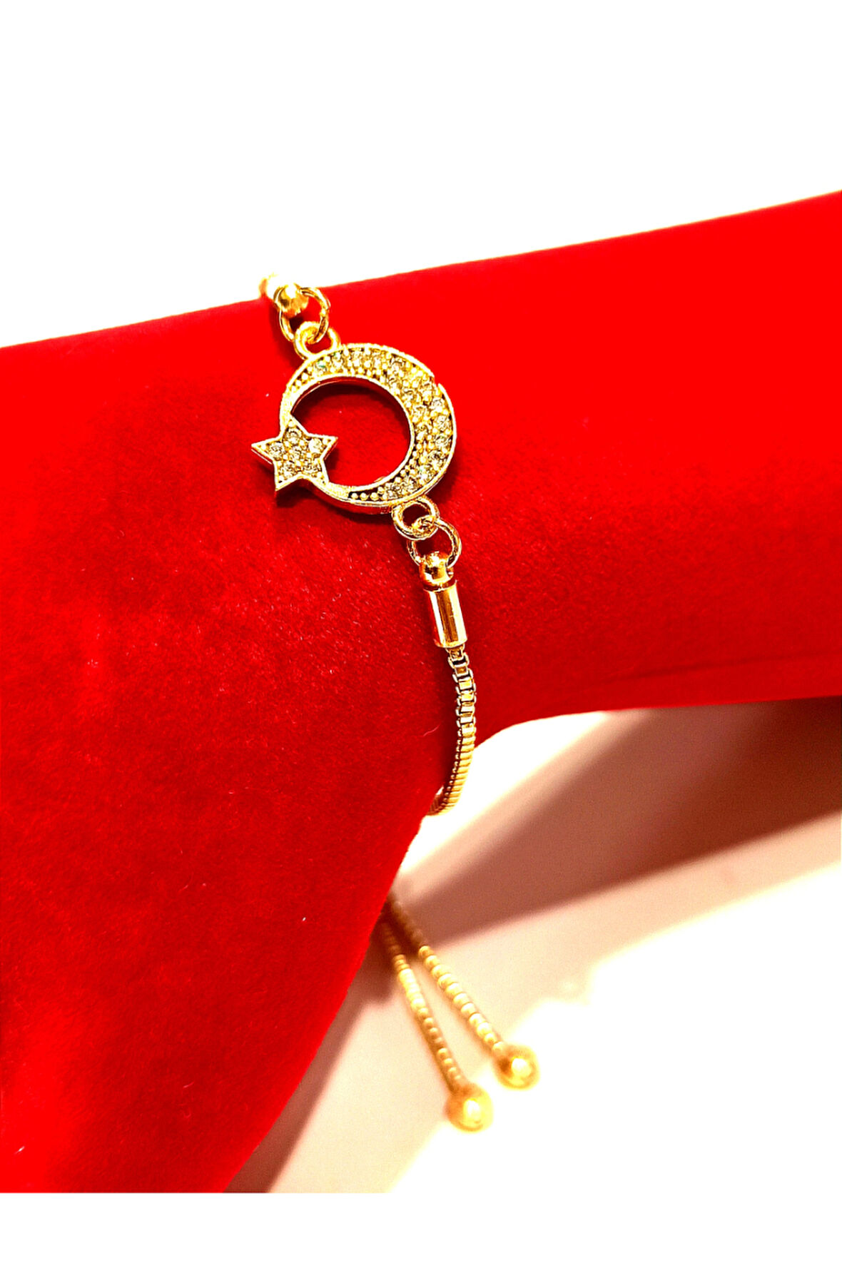 Monalisa Home Gold Renk Lüks Figürlü Gösterişli Ayarlanabilir Bileklik