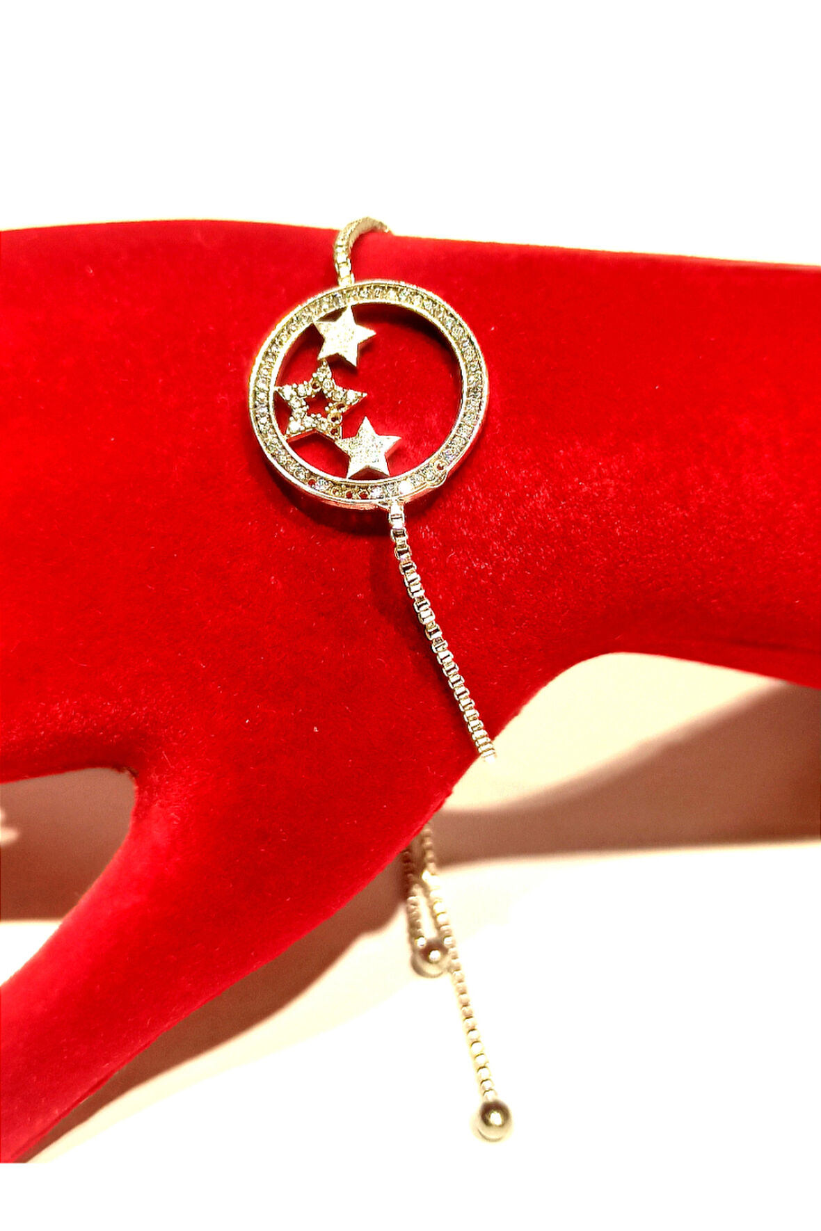 Monalisa Home Gümüş Renk Lüks Figürlü Gösterişli Ayarlanabilir Bileklik