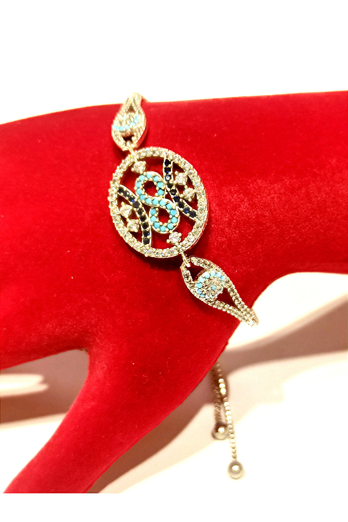 Monalisa Home Gümüş Renk Lüks Figürlü Gösterişli Ayarlanabilir Bileklik