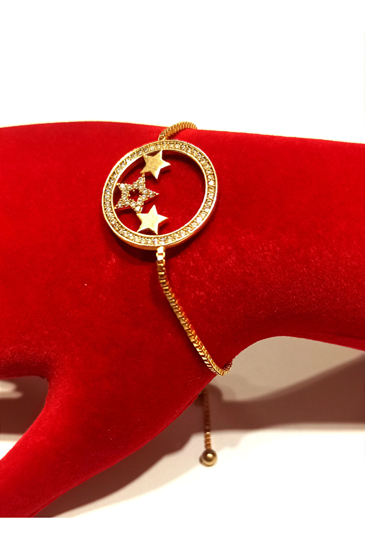 Monalisa Home Gold Renk Lüks Figürlü Gösterişli Ayarlanabilir Bileklik