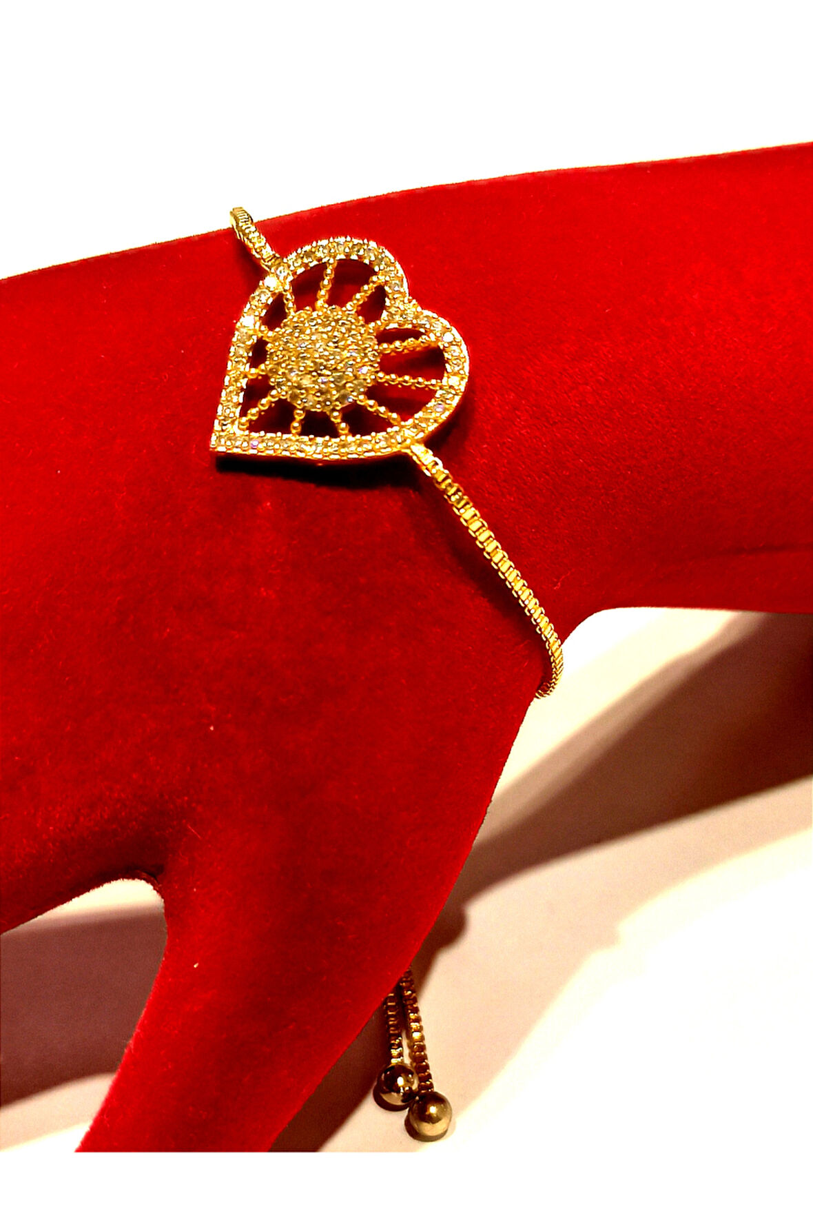 Monalisa Home Gold Renk Lüks Figürlü Gösterişli Ayarlanabilir Bileklik