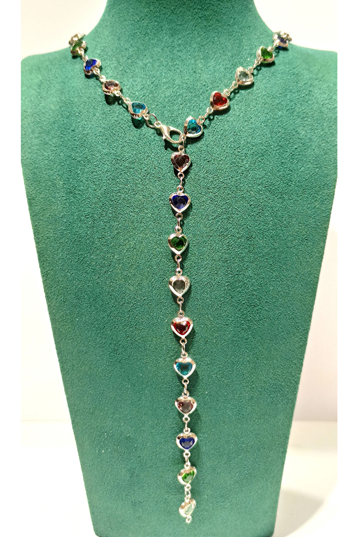 Monalisa Home  Lüks Figürlü Gösterişli Renkli Taşlı Y Kolye