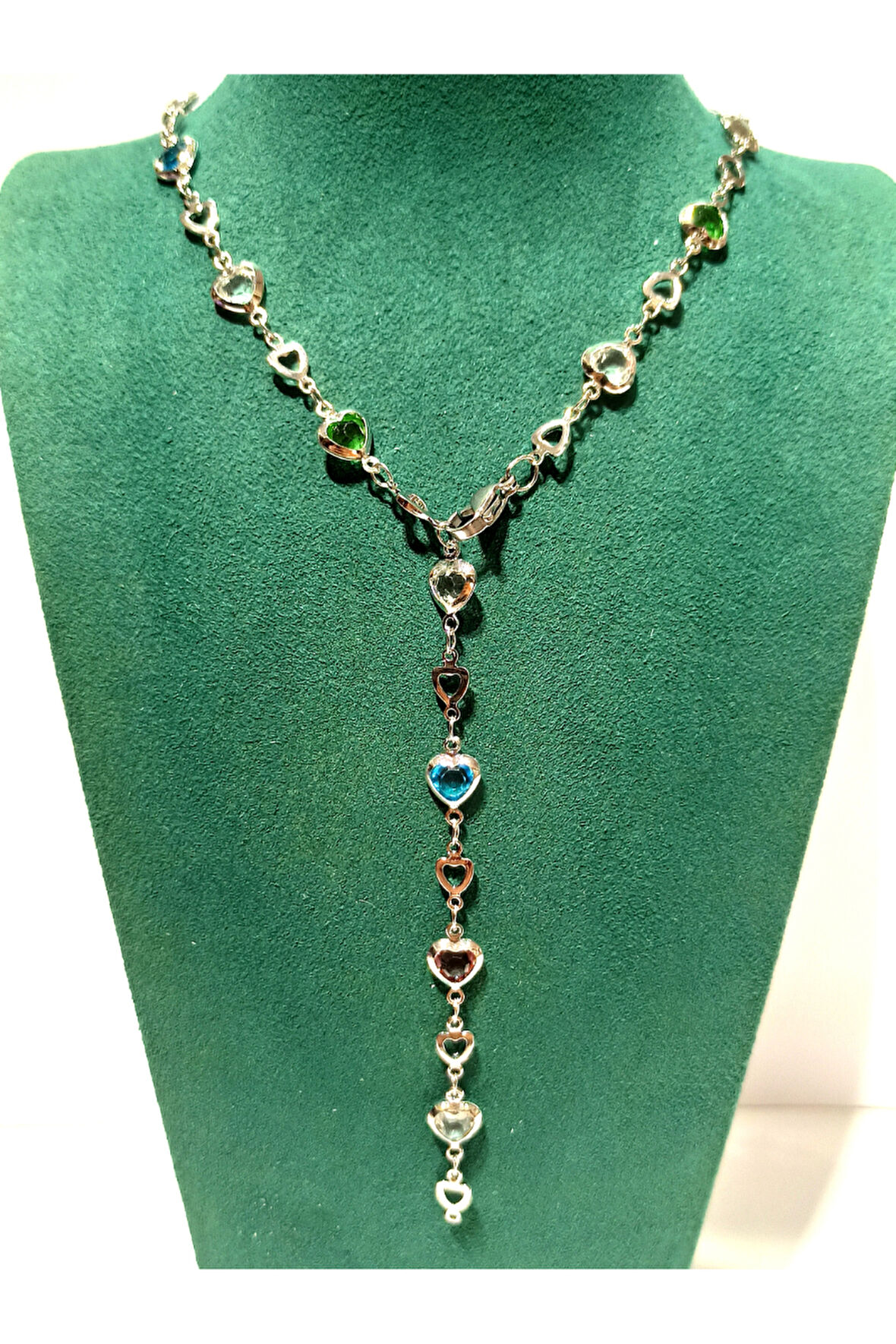 Monalisa Home  Lüks Figürlü Gösterişli Renkli Taşlı Y Kolye