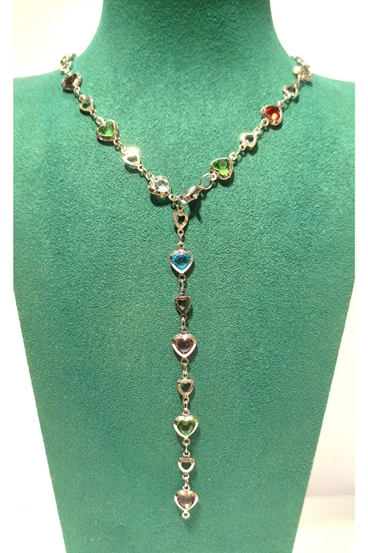 Monalisa Home  Lüks Figürlü Gösterişli Renkli Taşlı Y Kolye