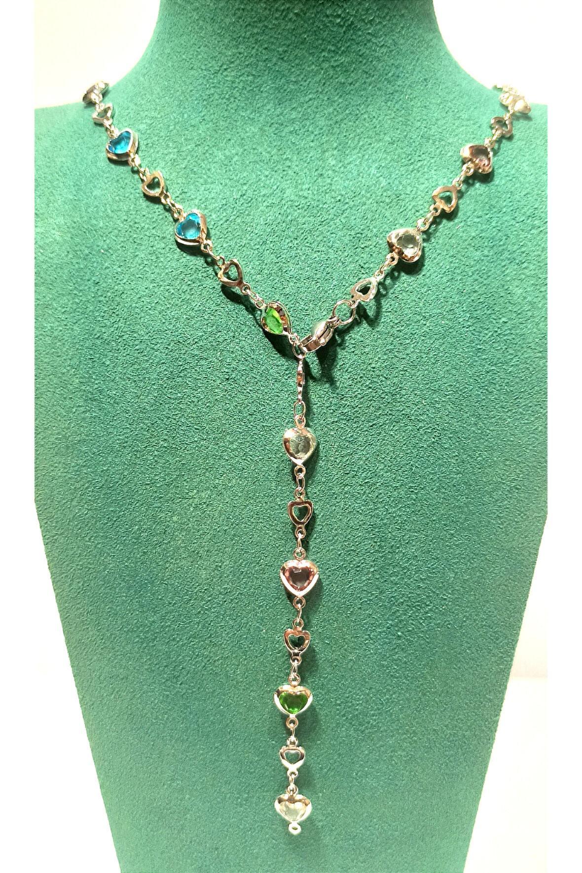 Monalisa Home  Lüks Figürlü Gösterişli Renkli Taşlı Y Kolye