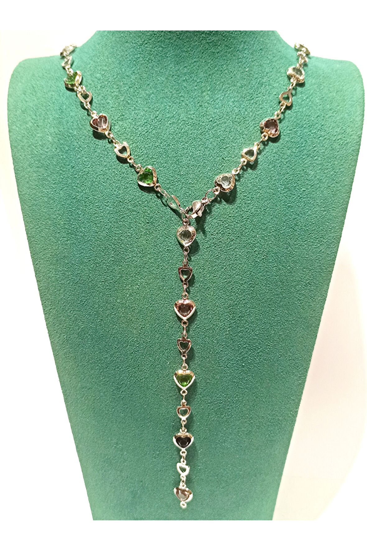 Monalisa Home  Lüks Figürlü Gösterişli Renkli Taşlı Y Kolye