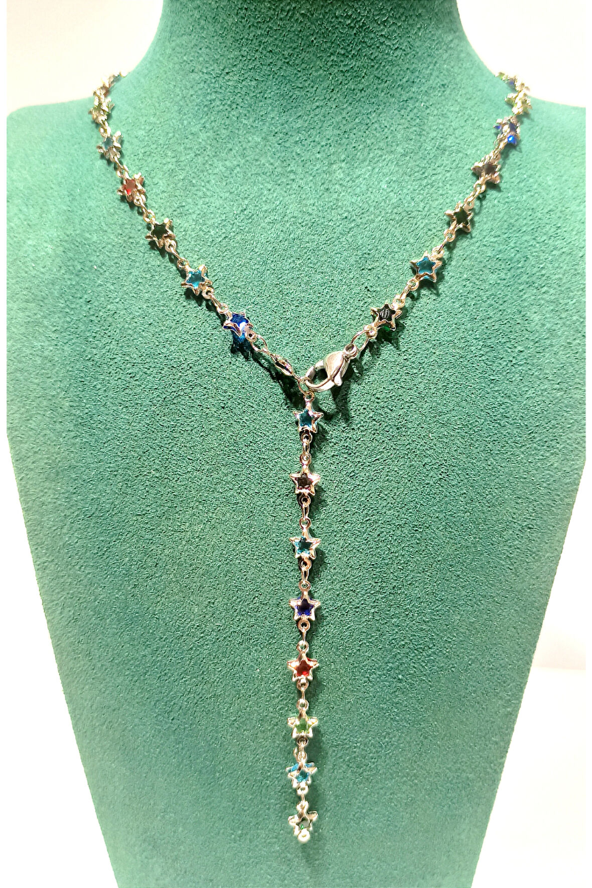 Monalisa Home  Lüks Figürlü Gösterişli Renkli Taşlı Y Kolye