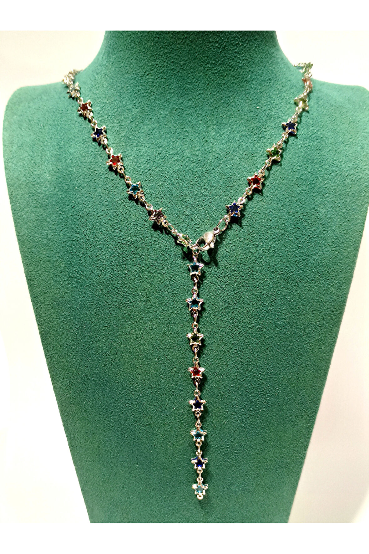 Monalisa Home  Lüks Figürlü Gösterişli Renkli Taşlı Y Kolye