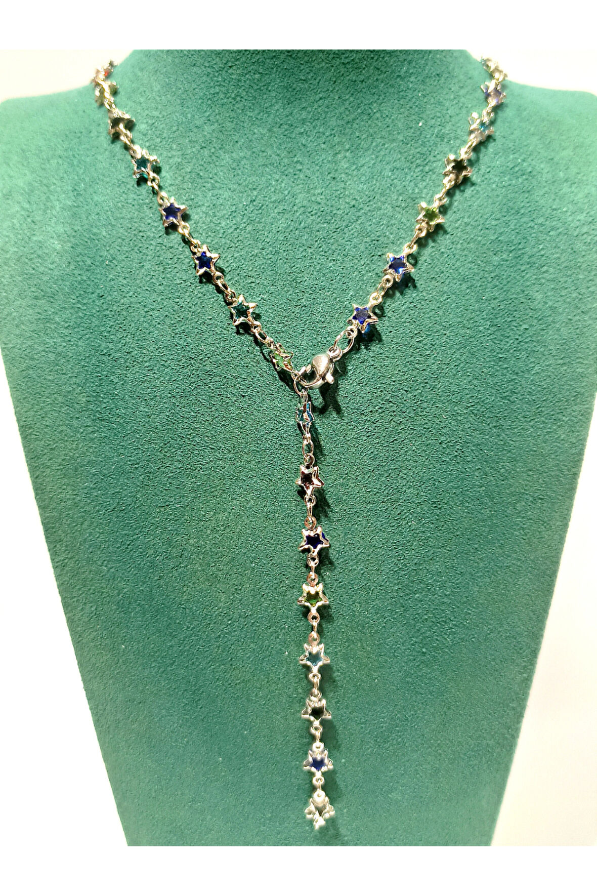 Monalisa Home  Lüks Figürlü Gösterişli Renkli Taşlı Y Kolye