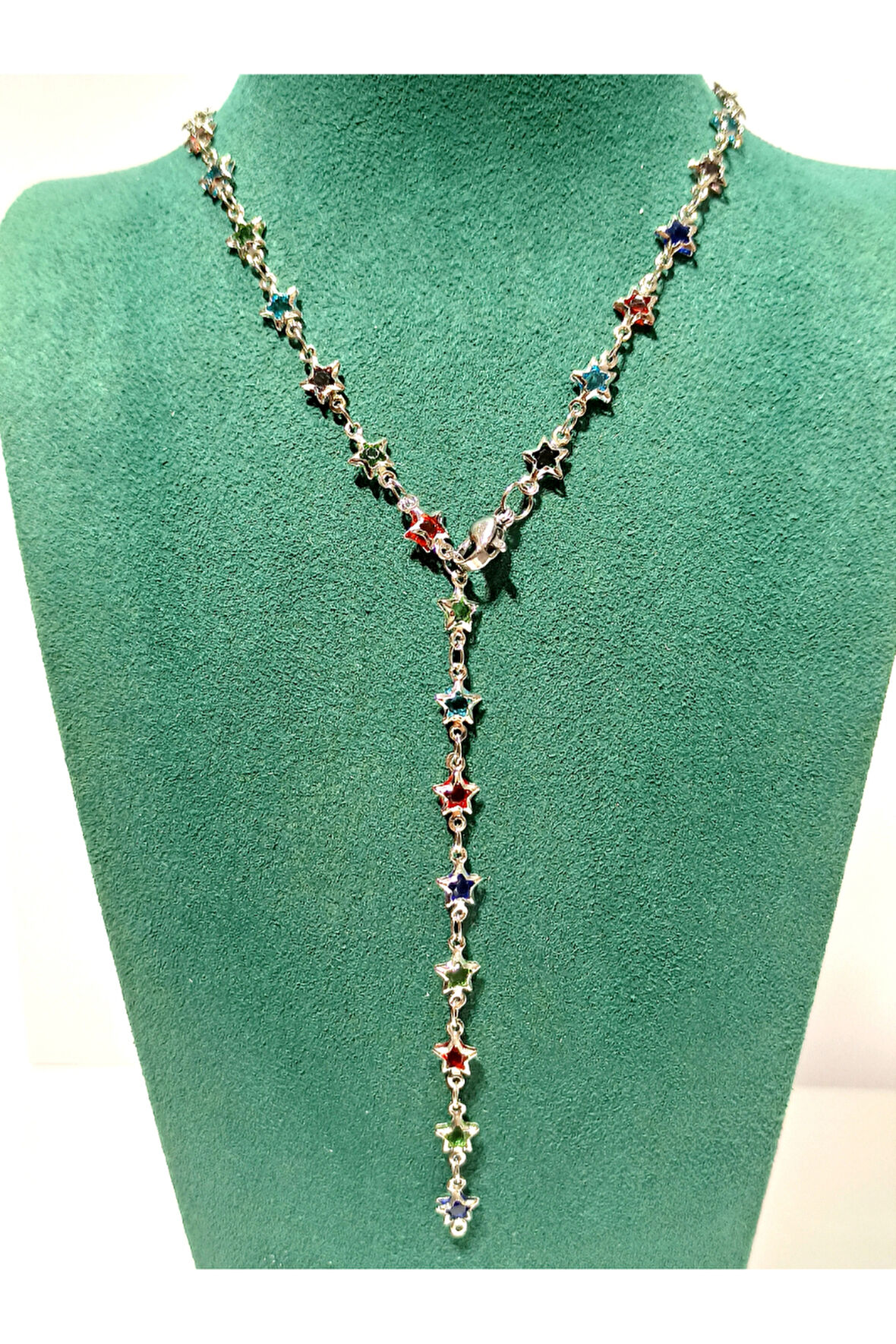 Monalisa Home  Lüks Figürlü Gösterişli Renkli Taşlı Y Kolye