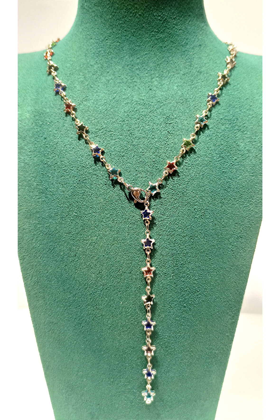 Monalisa Home  Lüks Figürlü Gösterişli Renkli Taşlı Y Kolye