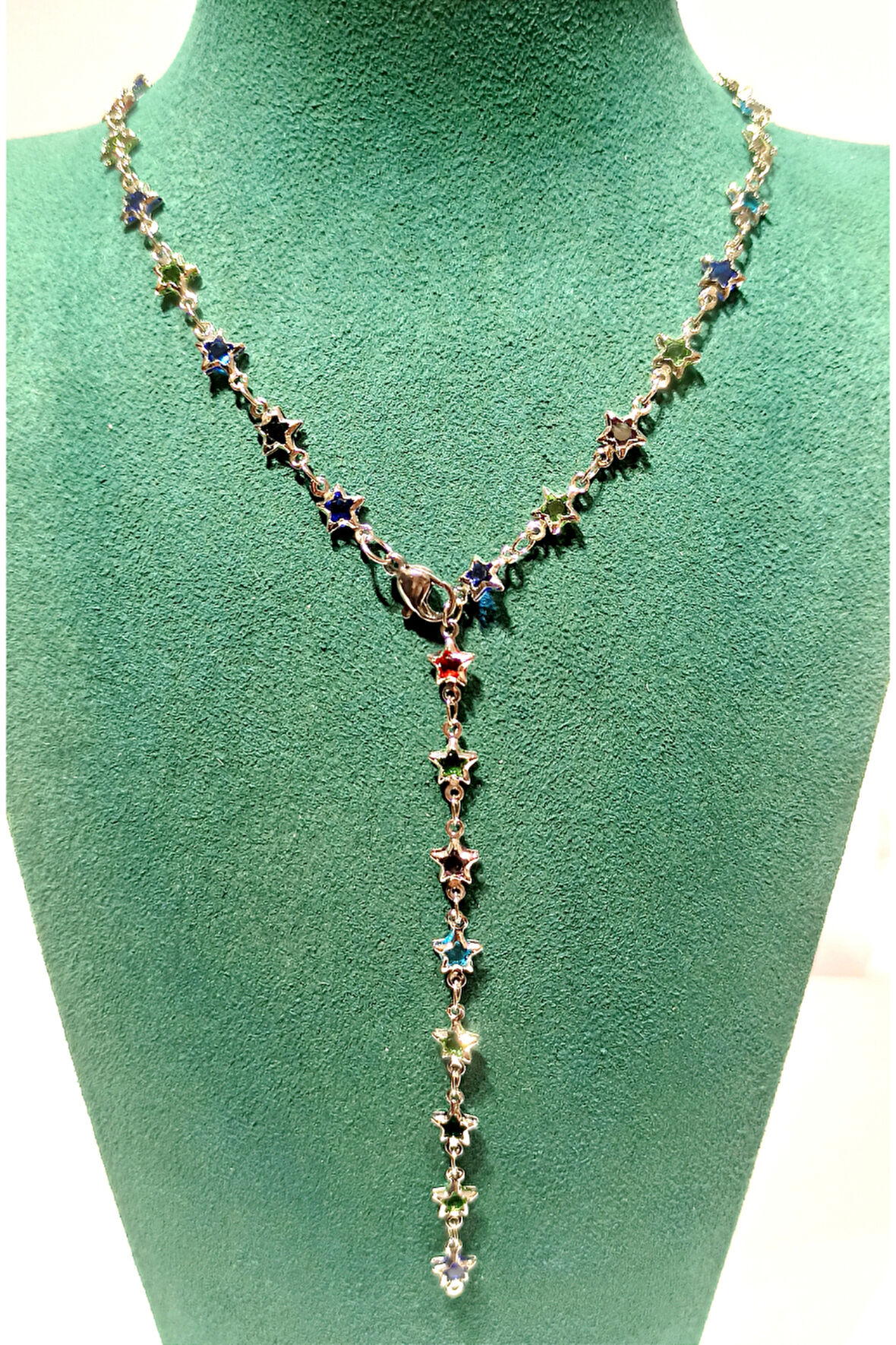 Monalisa Home  Lüks Figürlü Gösterişli Renkli Taşlı Y Kolye