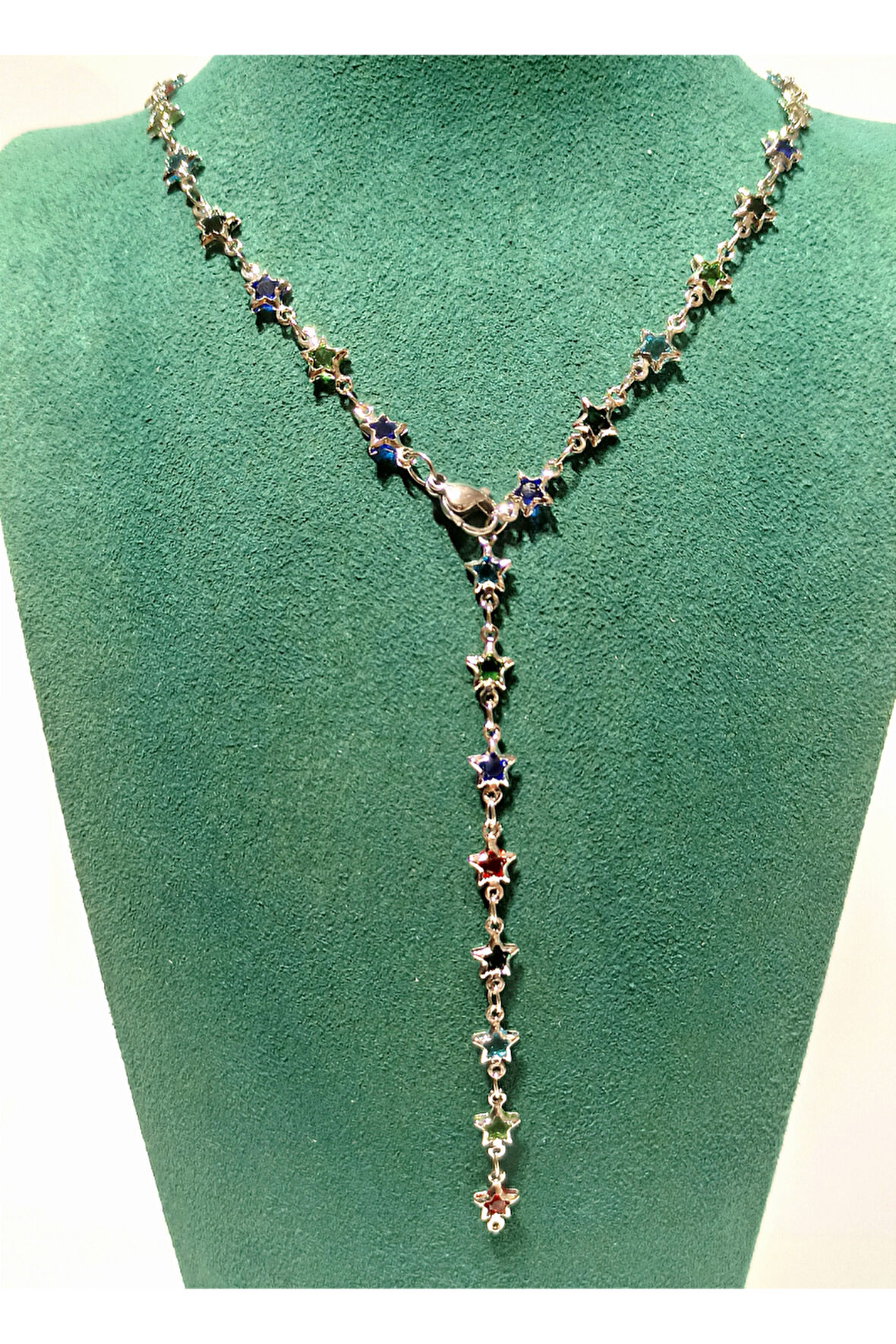 Monalisa Home  Lüks Figürlü Gösterişli Renkli Taşlı Y Kolye