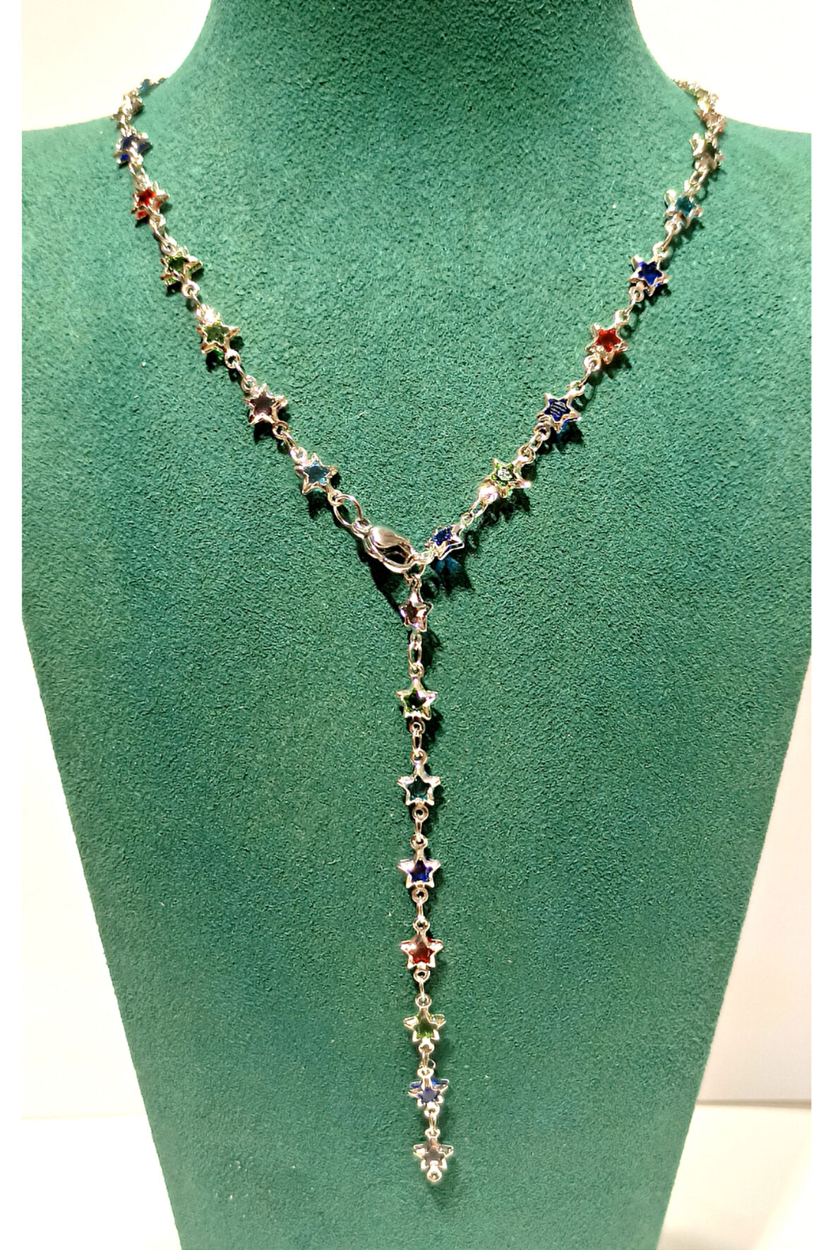 Monalisa Home  Lüks Figürlü Gösterişli Renkli Taşlı Y Kolye