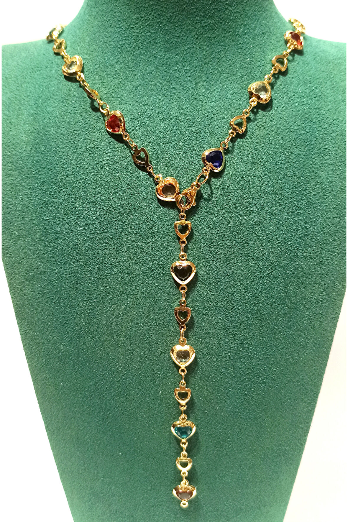 Monalisa Home  Lüks Figürlü Gösterişli Renkli Taşlı Y Kolye