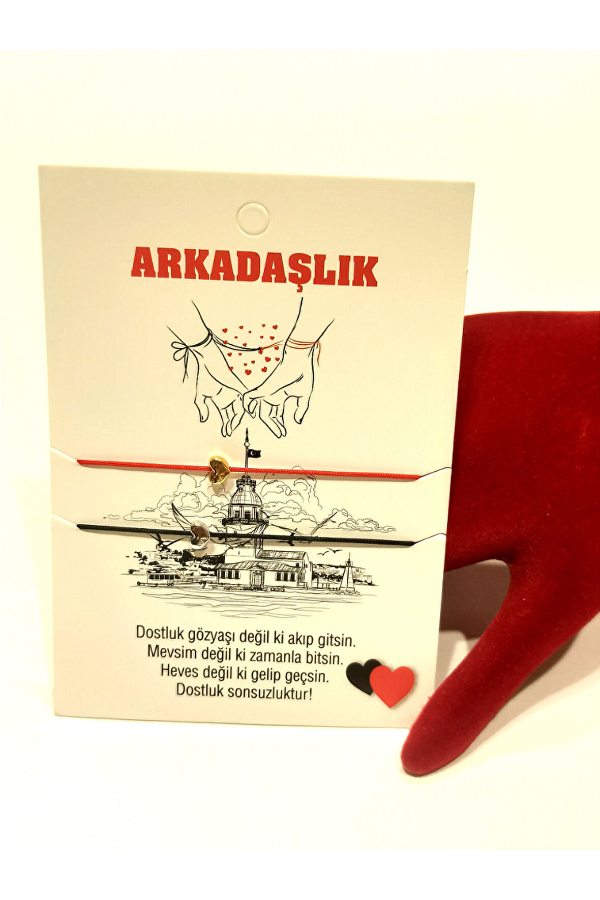 Monalisa Home Figürlü Gösterişli İkili Arkadaş Temalı Bileklik