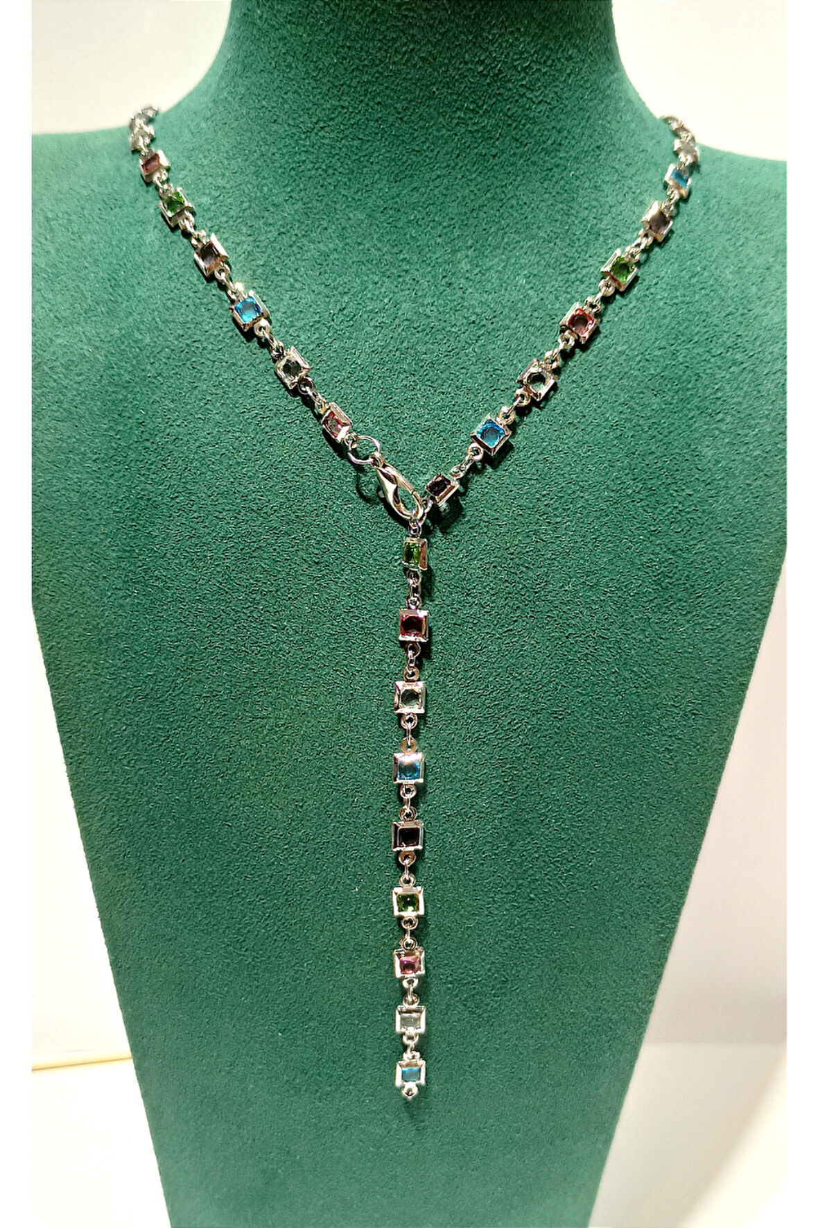 Monalisa Home Renkli Lüks Figürlü Gösterişli   Çelik Y Kolye