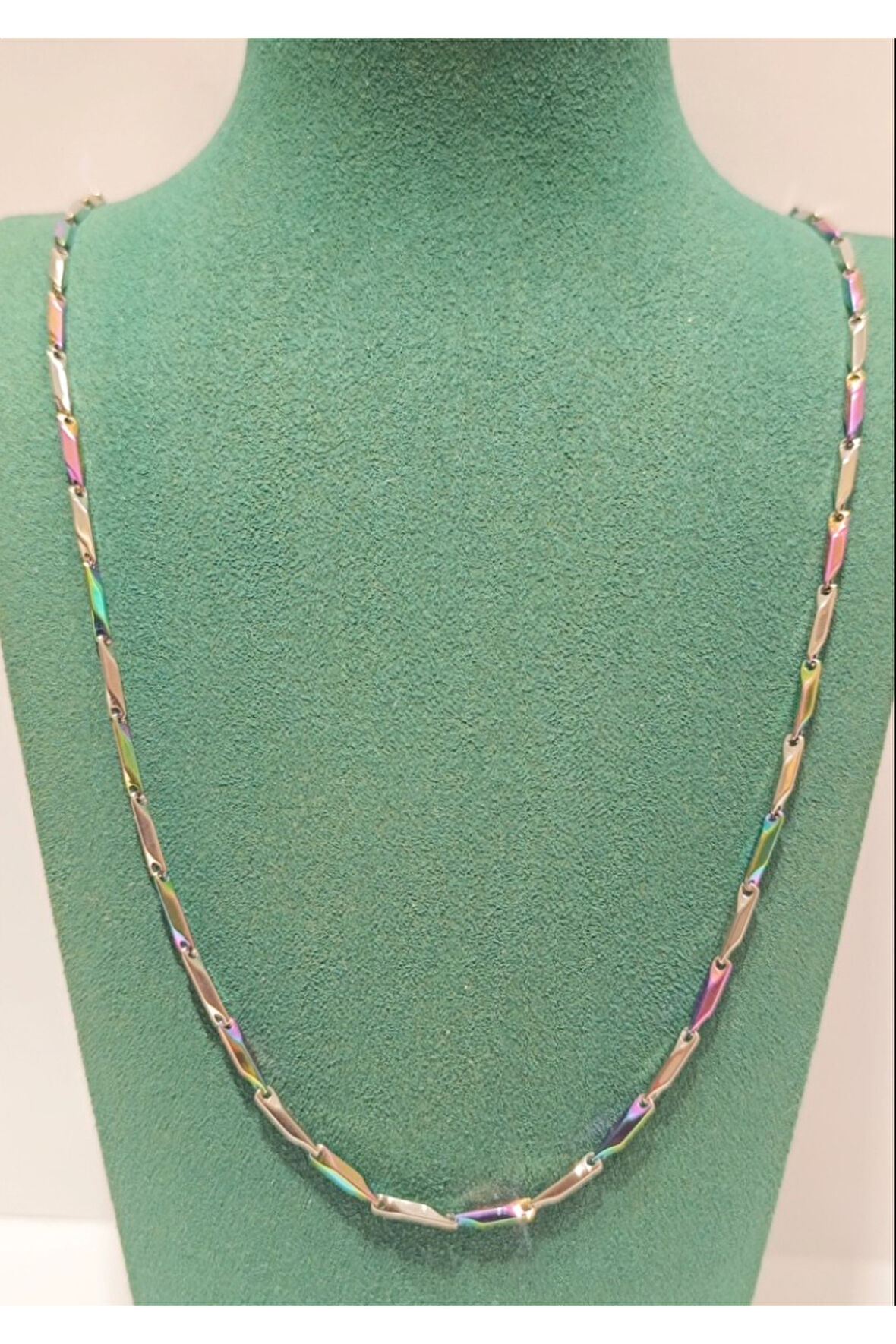 Monalisa Home Lüks Gösterişli Parlak Zincir Çelik Erkek Kolye