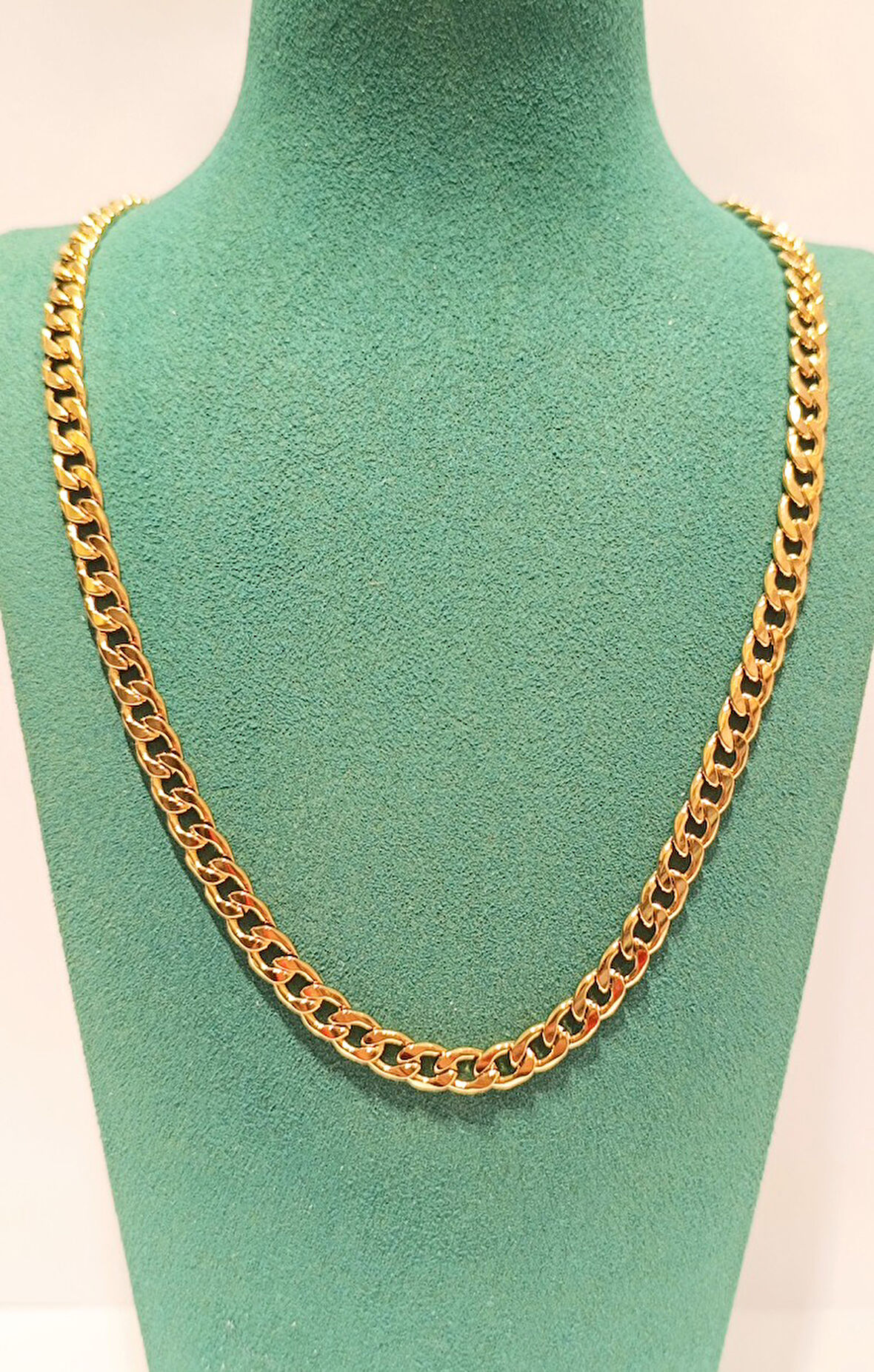 Monalisa Home Lüks Gösterişli Parlak Zincir Çelik Erkek Kolye