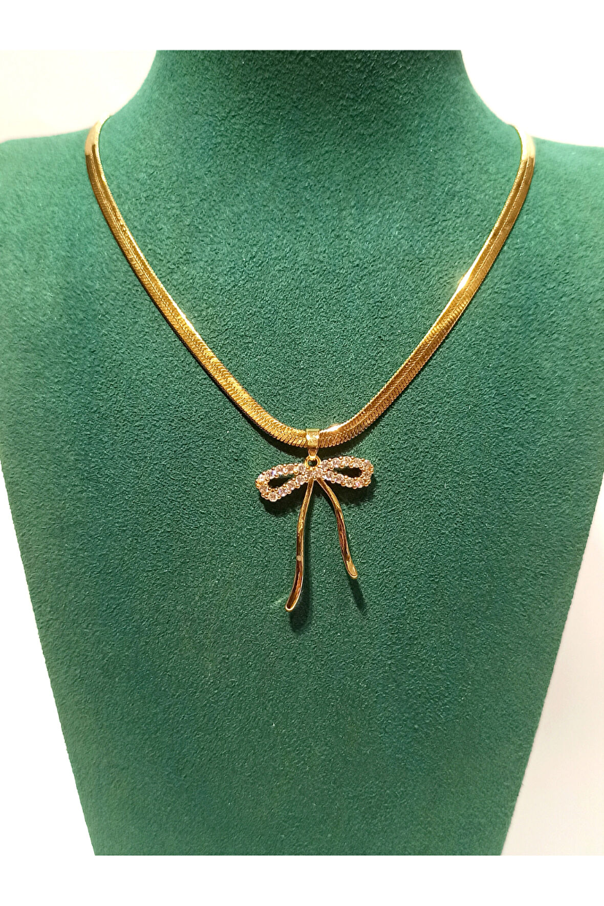 Monalisa Home Gold Renk Lüks Gösterişli Figürlü Çelik Kolye