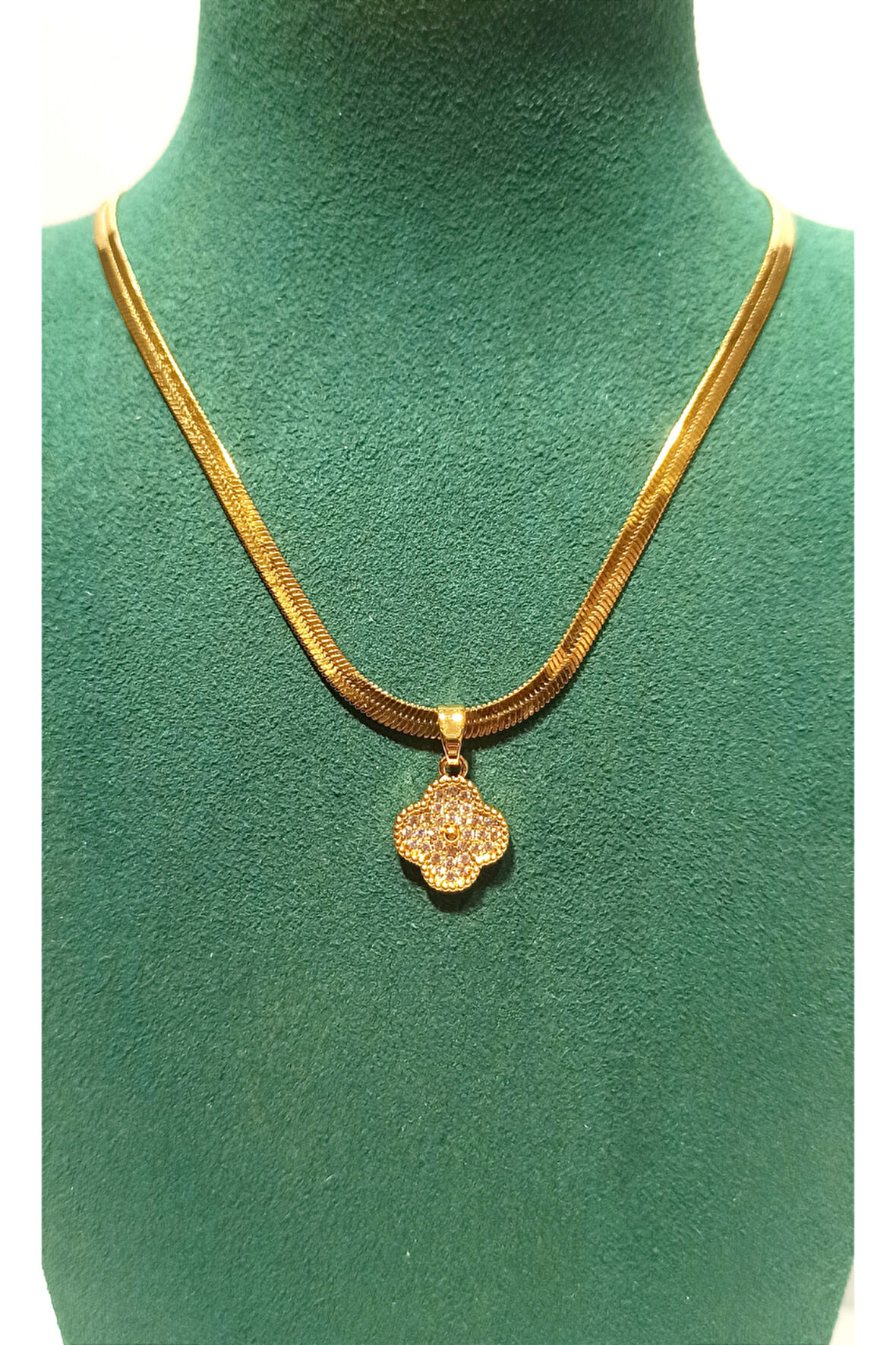 Monalisa Home Gold Renk Lüks Gösterişli Figürlü Çelik Kolye