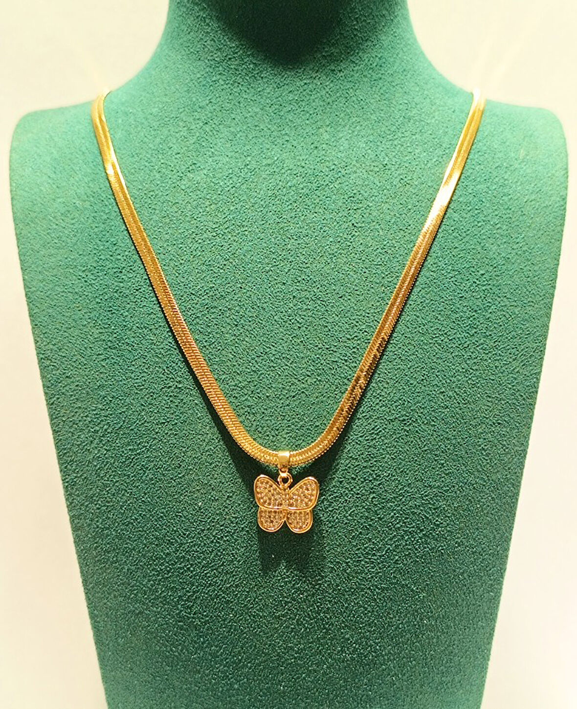 Monalisa Home Gold Renk Lüks Gösterişli Figürlü Çelik Kolye