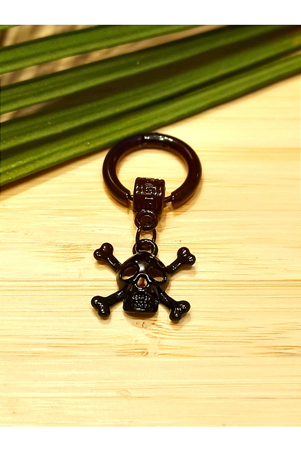 Monalisa Home Çelik Siyah Figürlü Unisex Küpe