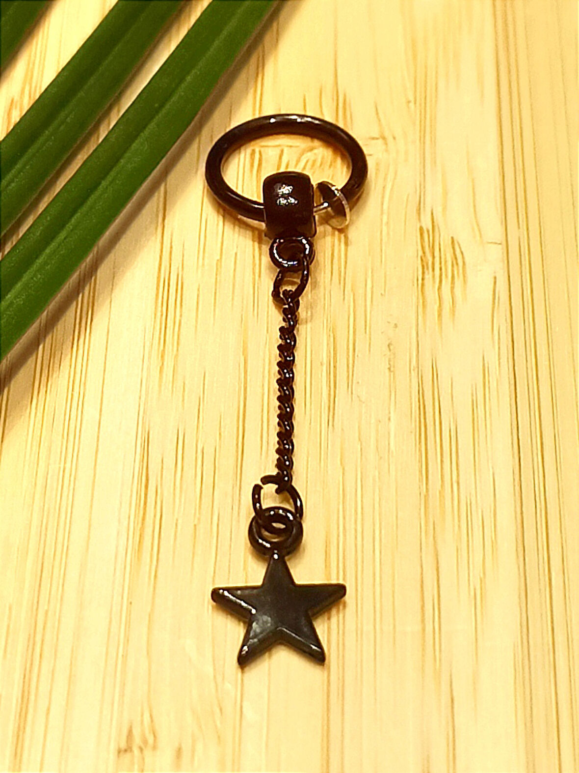 Monalisa Home Çelik Siyah Figürlü Unisex Küpe