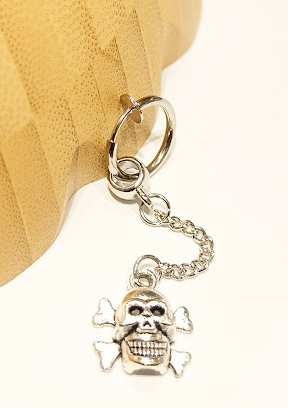 Monalisa Home Çelik Gümüş Renk Figürlü Unisex Küpe