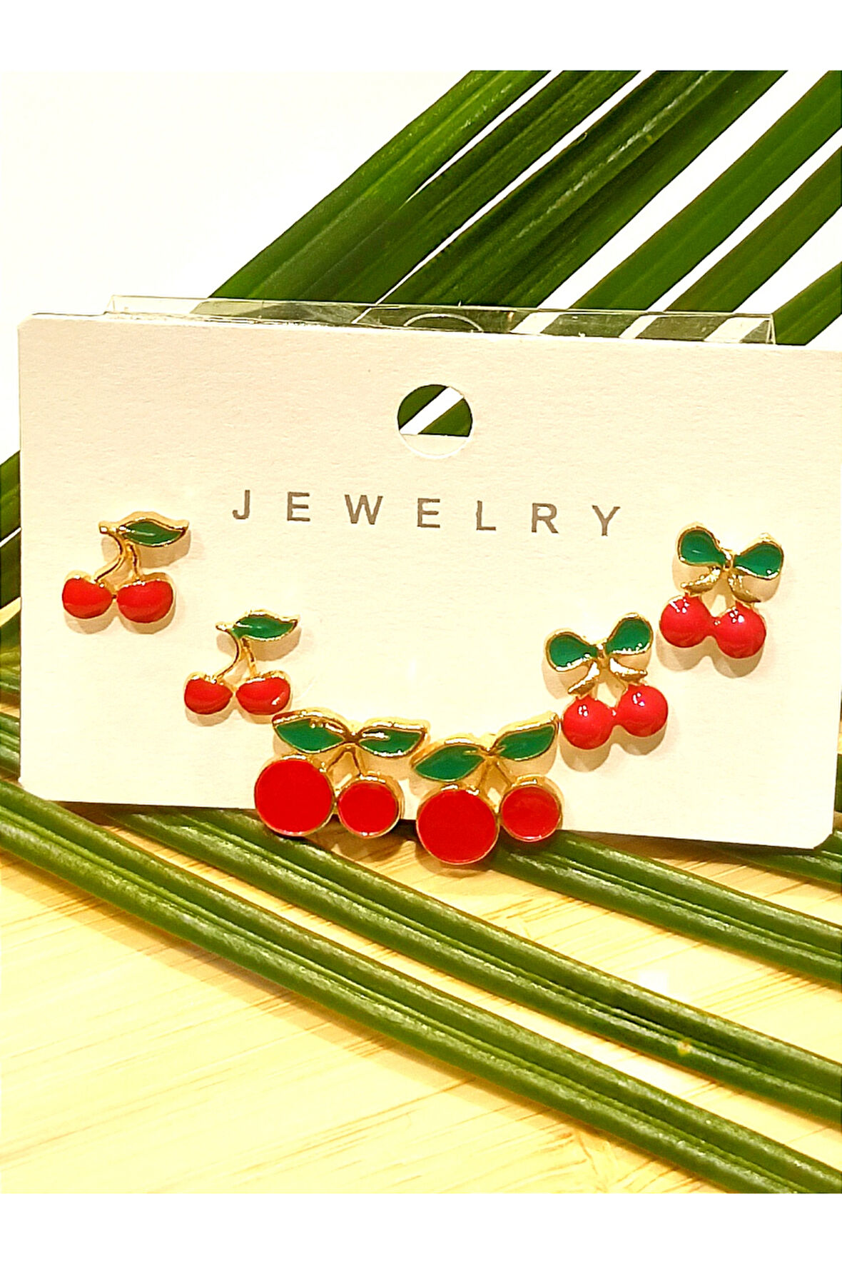 Monalisa Home Çoklu Renkli Kiraz  Küpe