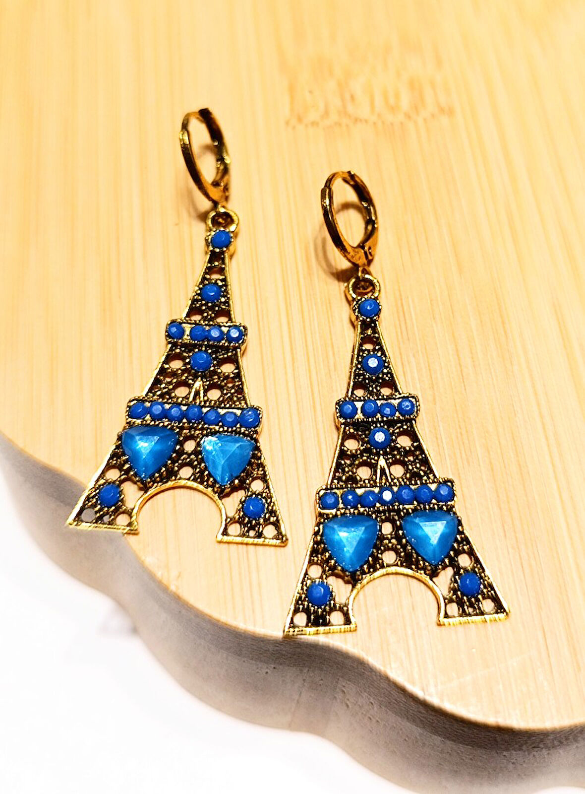 Monalisa Home Lüks Renkli Figürlü Otantik Küpe