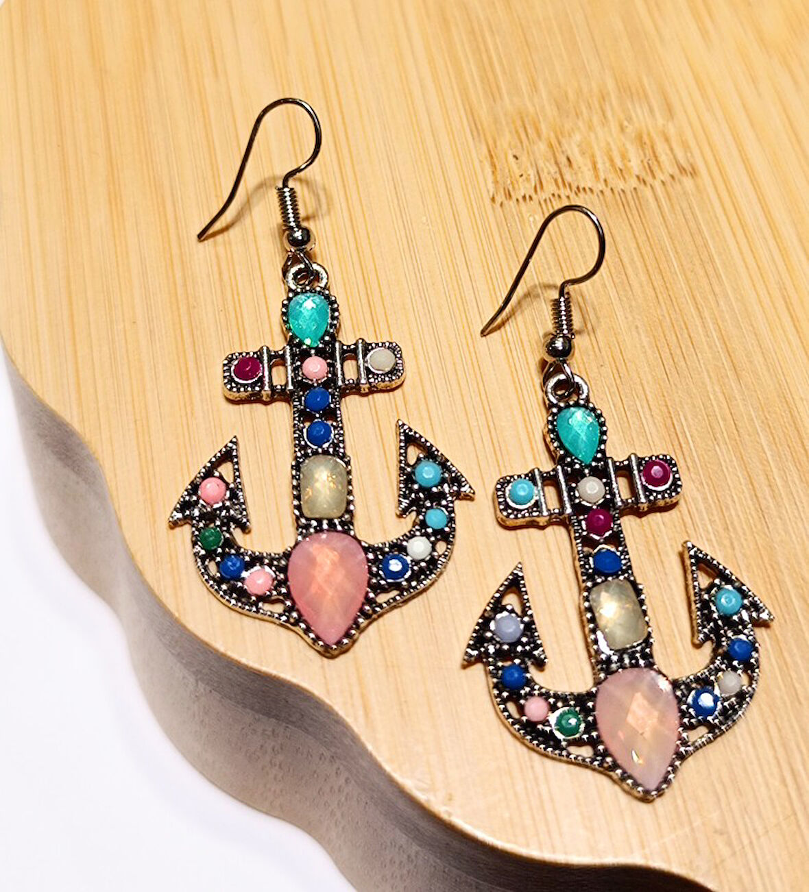 Monalisa Home Lüks Renkli Figürlü Otantik Küpe