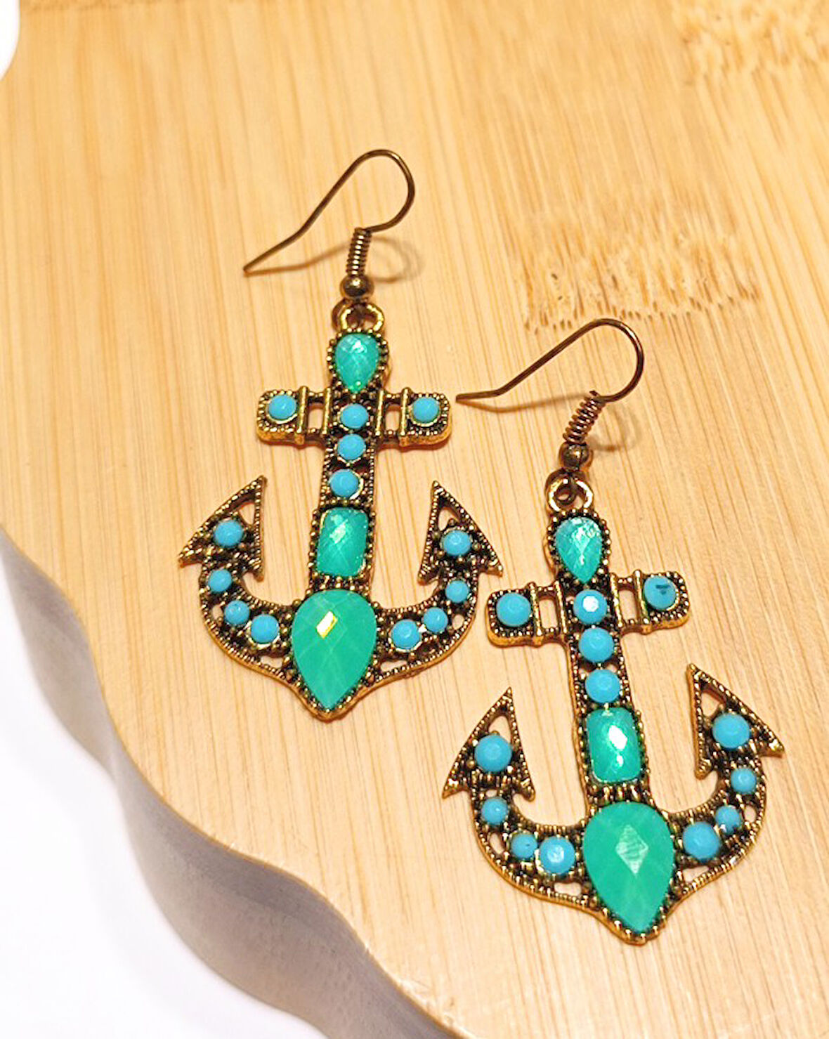 Monalisa Home Lüks Renkli Figürlü Otantik Küpe