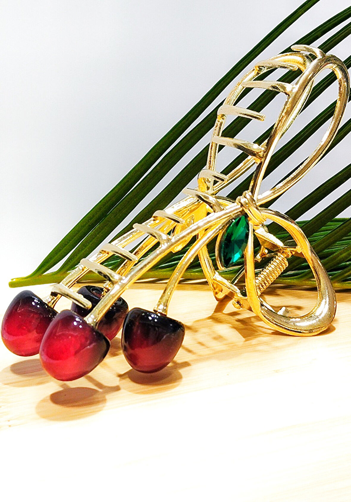 Monalisa Home 11 cm Lüks Parlak Renkli Taşlı Toka