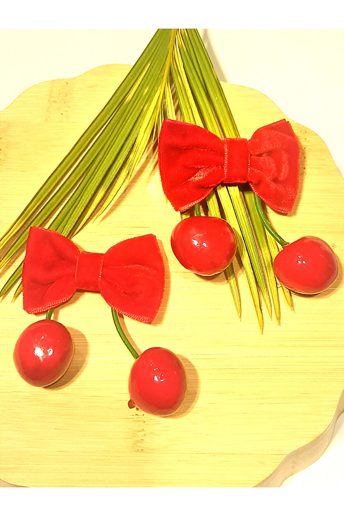 Monalisa Home Lüks Kiraz  Figürlü Renkli  Toka