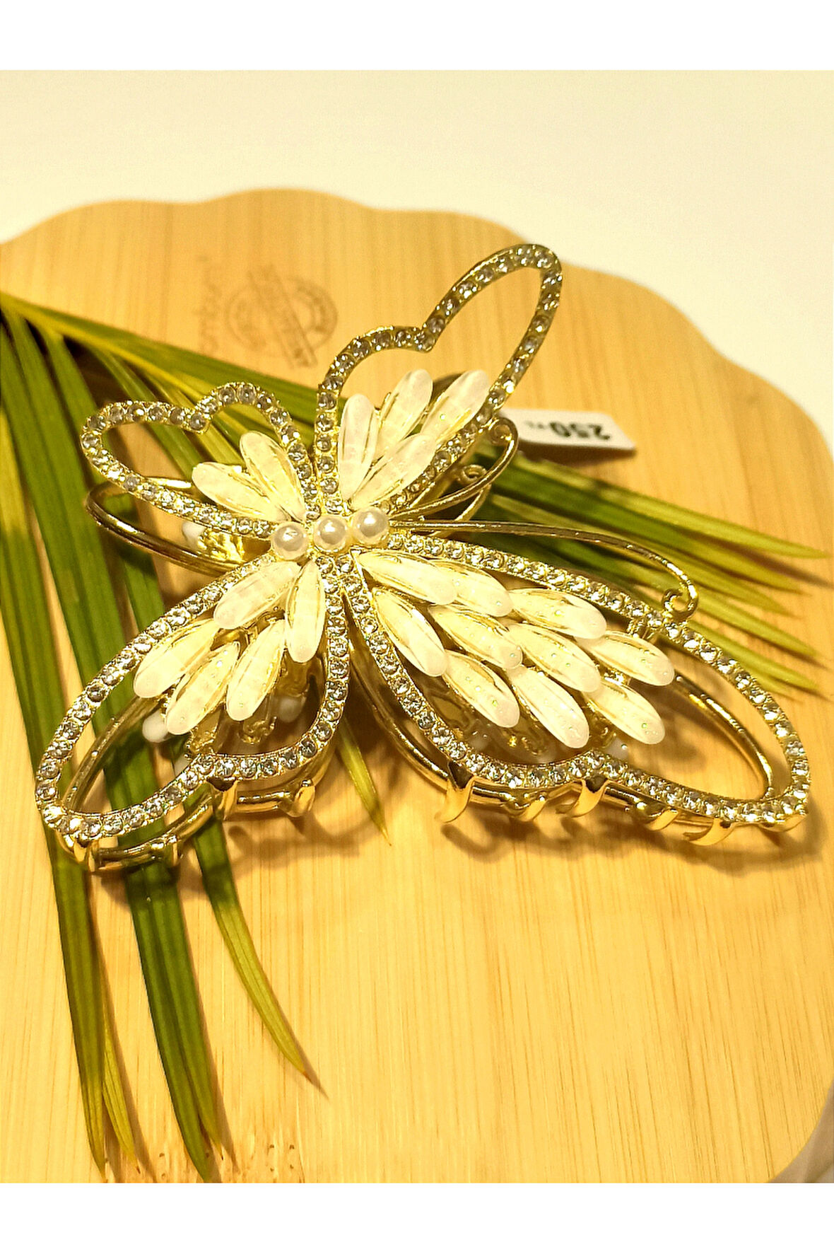 Monalisa Home 10 cm Lüks Gösterişli Renkli Metal Kıstırma Toka