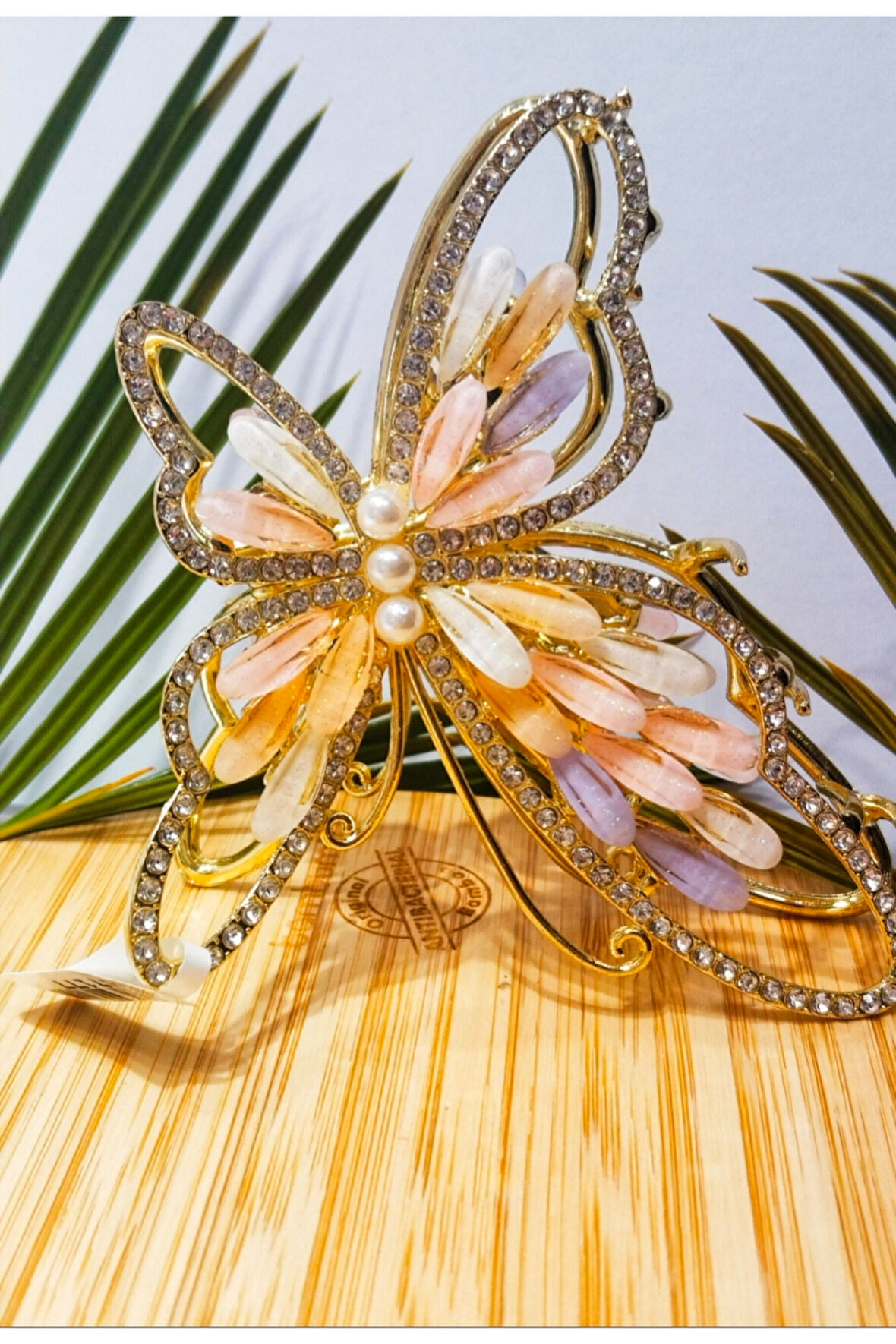 Monalisa Home 10 cm Lüks Gösterişli Renkli Metal Kıstırma Toka