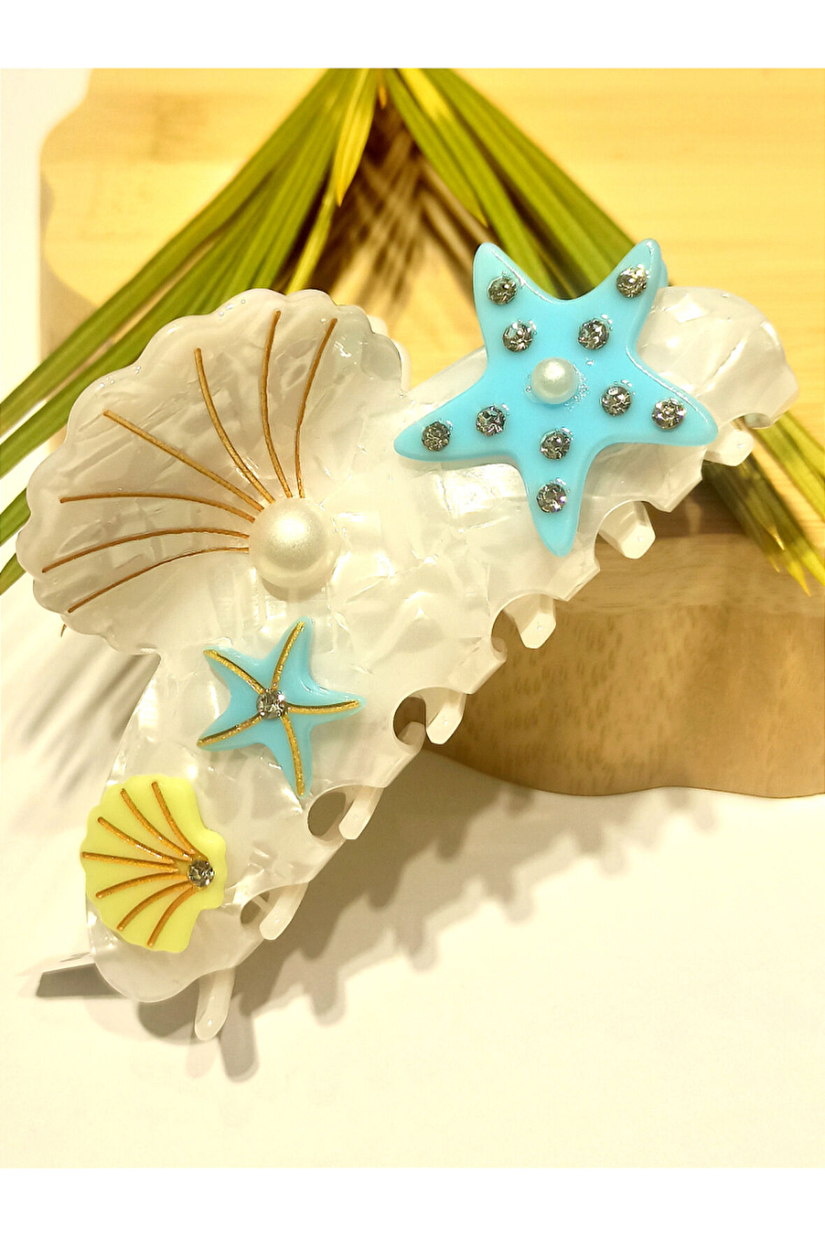 Monalisa Home 10 cm Lüks Gösterişli Renkli  Kıstırma Toka