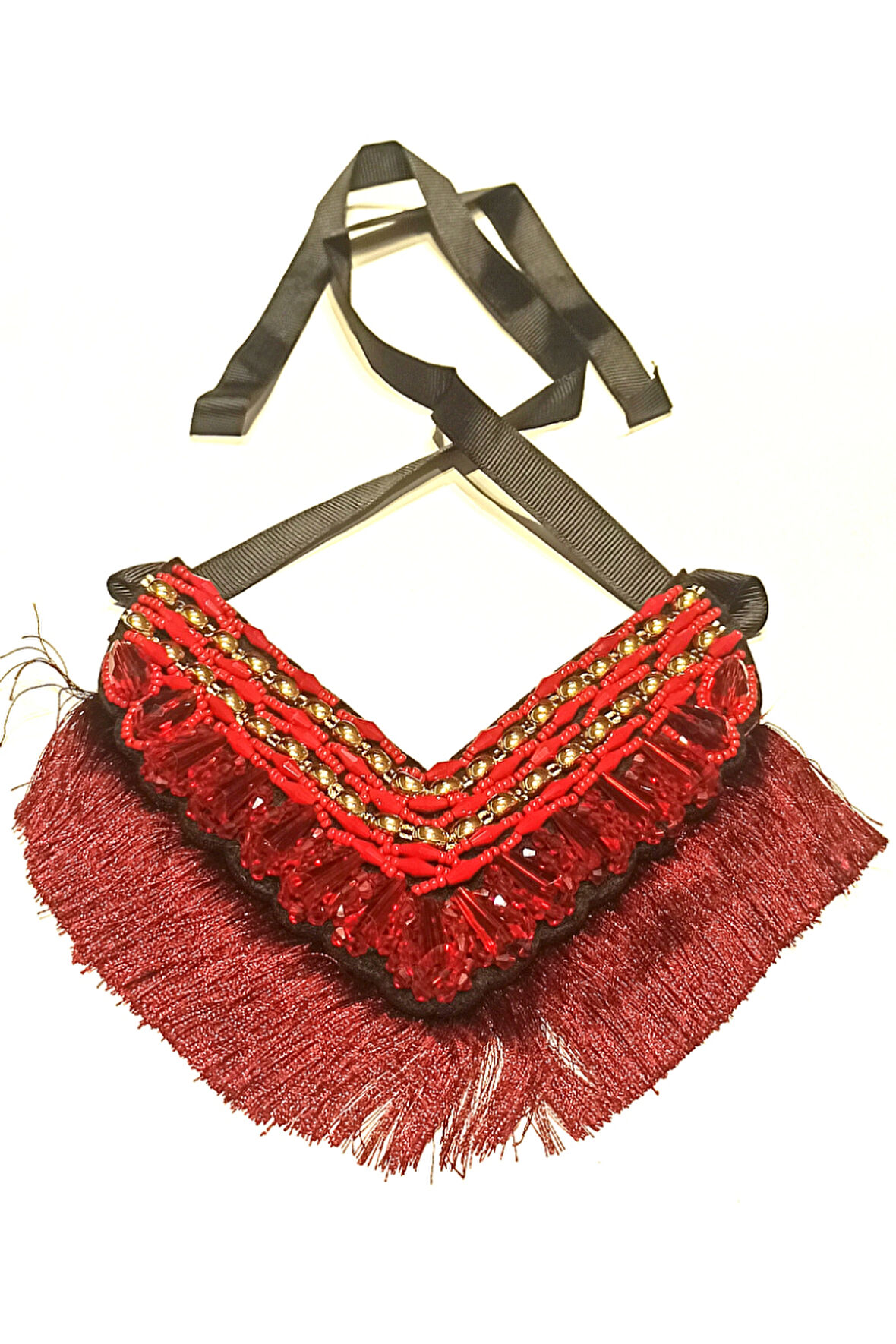 Monalisa Home Lüks Tasarım Taşlı Geleneksel Boyun Sarkaçlı Kolye