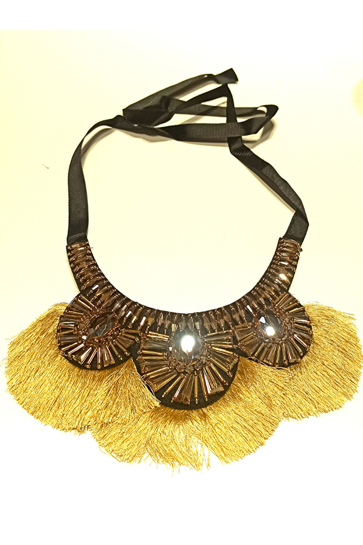 Monalisa Home Lüks Tasarım Taşlı Geleneksel Boyun Sarkaçlı Kolye