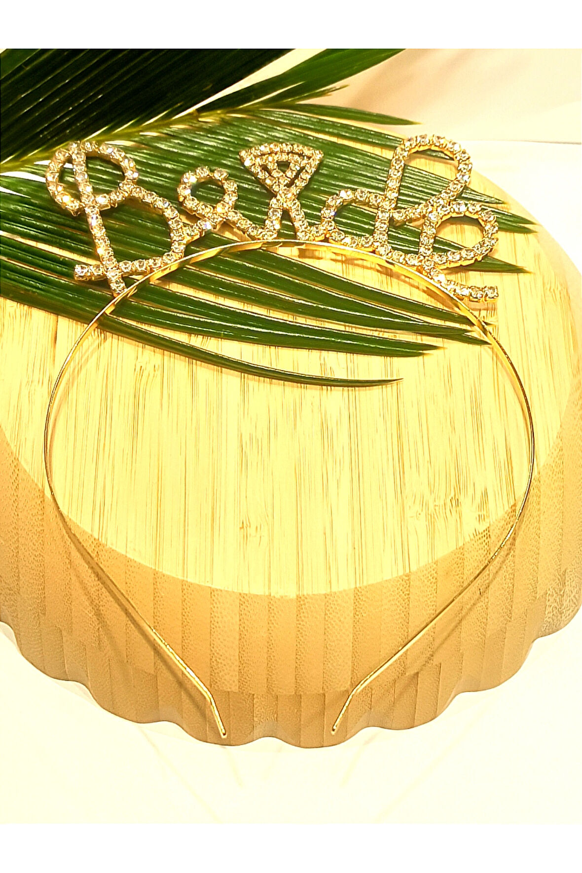 Monalisa Home Taşlı BRİDE Yazılı Gelin Taçı